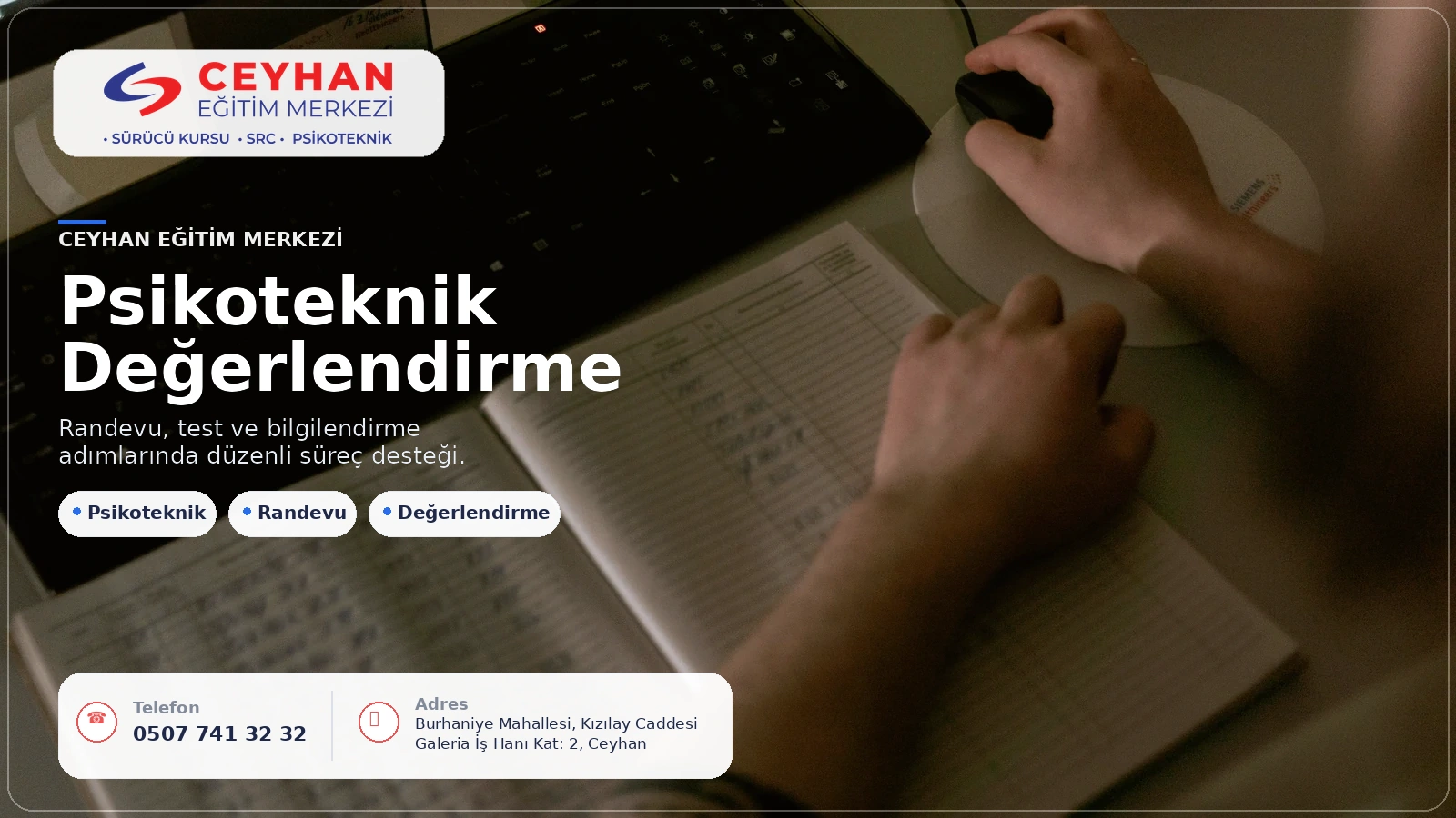 Psikoteknik randevu bilgilendirmesi